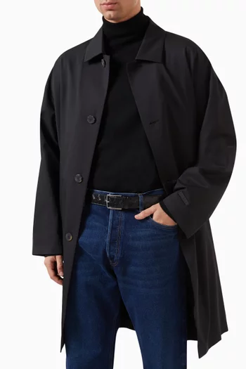 حزام بتصميم مجدول جلد