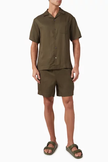Drawstring Shorts in Tencel