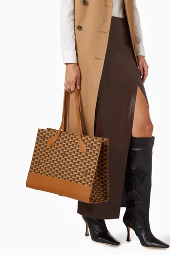 حقيبة يد كيب أون قطن وجلد