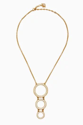 1990s Vintage Swarovski Drop Pendant Necklace