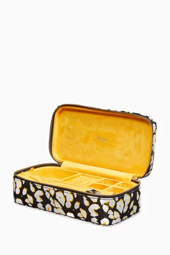 Sloane Jewellery Case in Snake-embossed Leather