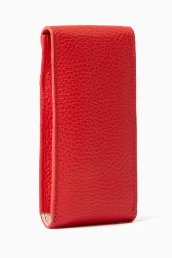 Portobello Single Watch Pouch in Pebble Leather