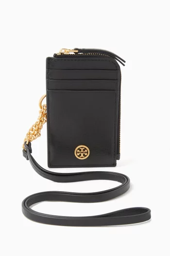 Tory burch robinson lanyard card case cheap