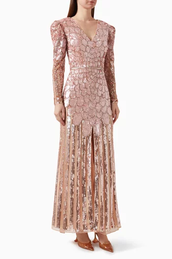 Sequin-embellished Gown
