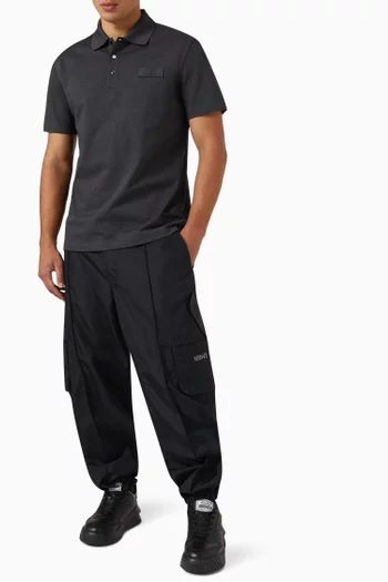 Logo Polo T-shirt in Organic Cotton-piqué
