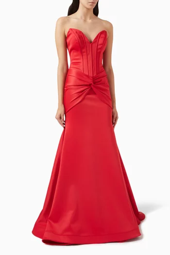 Strapless Corset Gown