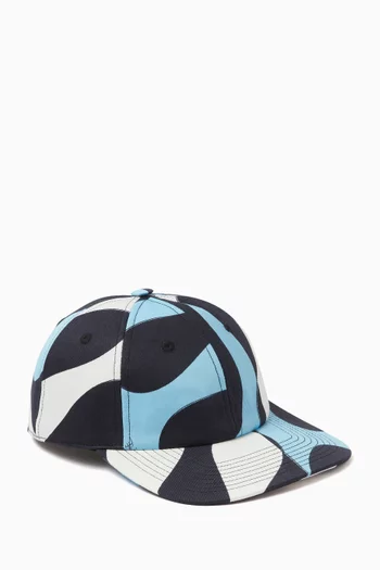 Leocorno-print Baseball Cap in Cotton