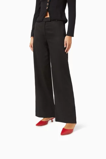 حذاء مفتوح ويلدا بكعب متوسط جلد