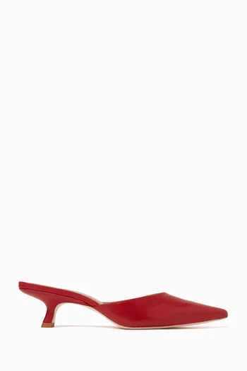 حذاء مفتوح ويلدا بكعب متوسط جلد