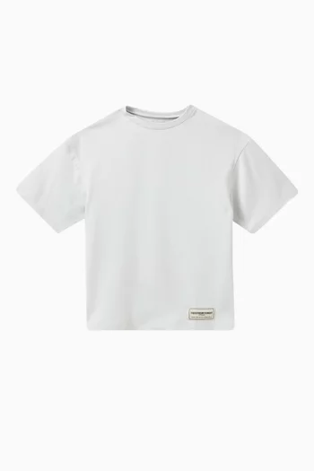 Oversized Eco-print Logo T-shirt in Light Softskin100©