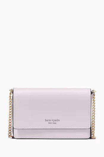 Morgan Flap Chain Wallet in Leather