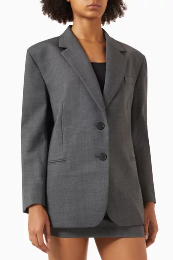 Babo Oversized Suit Jacket in Wool-blend