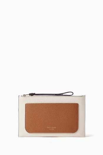 Ava Wristlet Wallet in Leather