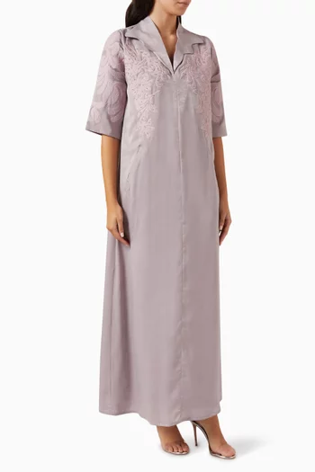 Lace-embroidered Kaftan