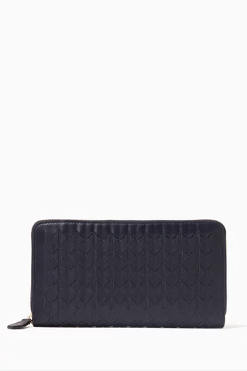 Zip-around Wallet in Mosaico Leather