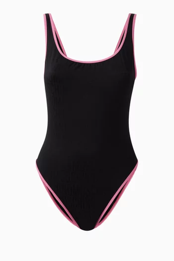Allover Logo One-piece Swimsuit