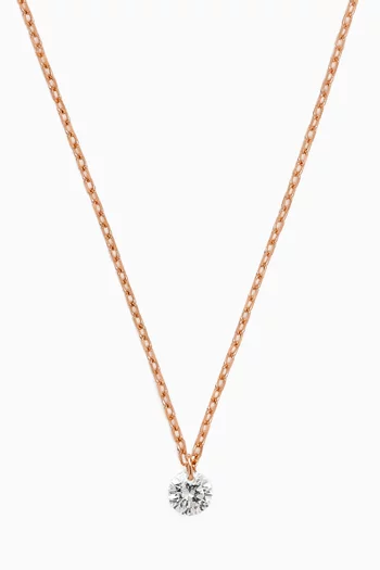 Danaé Diamond Necklace in 18kt Rose Gold