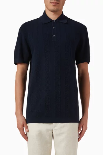 ZigZag Polo Shirt in Cotton