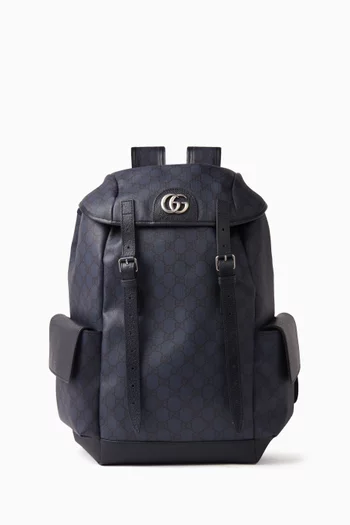 Ophidia Medium Backpack in GG Supreme Canvas