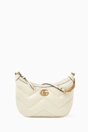 Small GG Marmont Shoulder Bag in Leather