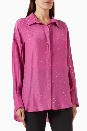 Embellished Shirt in Rayon