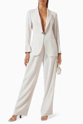 Love Capsule Wide-leg Pants in Crepe