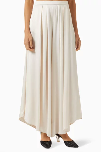 Love Capsule Wide-leg Pants in Silk