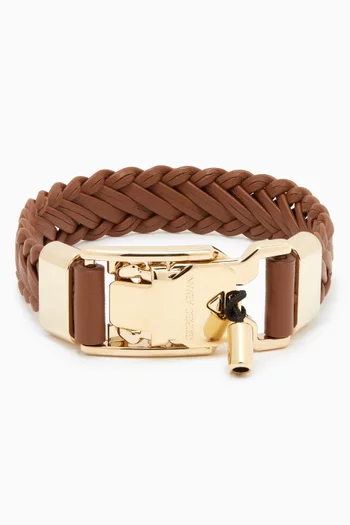Woven Bracelet in Leather