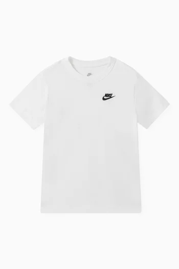 Logo-embroidered T-shirt in Jersey