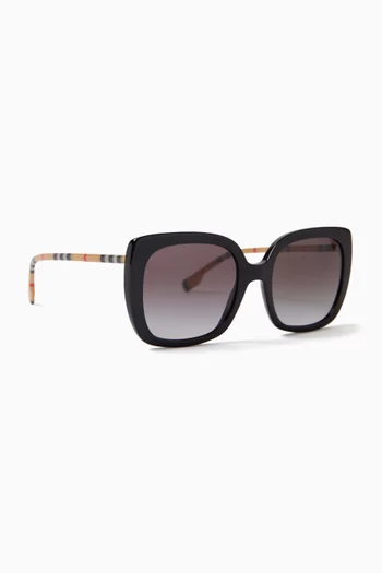 Oversized Square Sunglasses in Acetate