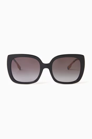 Oversized Square Sunglasses in Acetate