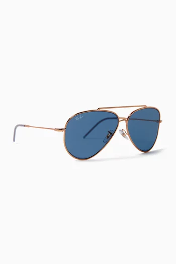 Aviator Reverse Sunglasses in Metal