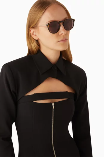 The Noto Sunglasses in Acetate & Metal