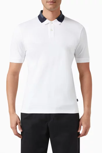 Phillipson Logo Polo Shirt in Interlock Cotton