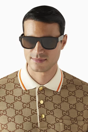 Square Sunglasses in Recycled Acetate