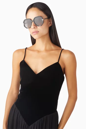 Round Sunglasses in Acetate