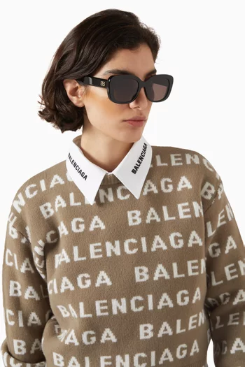 Square Sunglasses in Recycled Acetate