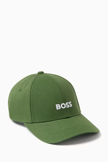 Logo-embroidered Cap in Cotton