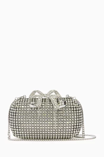 Clutch Bag in Crystal-embellished Chainmail