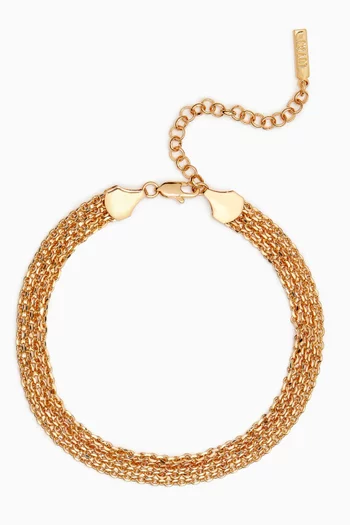 Dries Chain Necklace in Gold-plated Brass