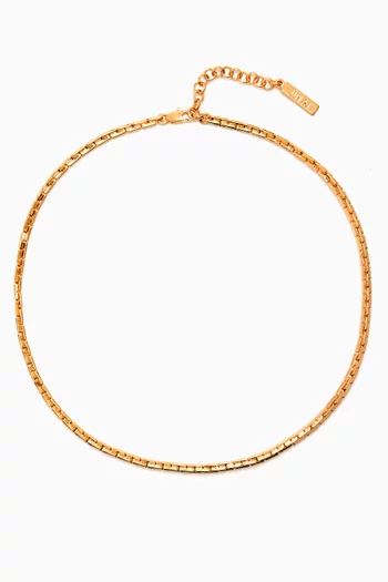 The Chloe Chain Necklace in Gold-plated Brass
