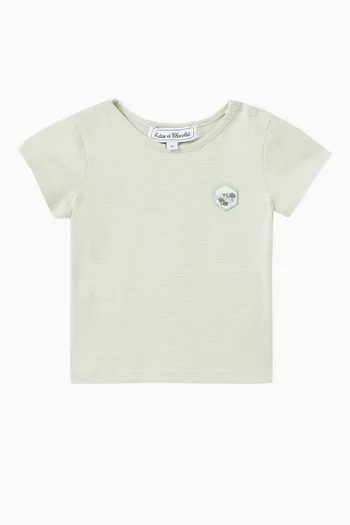 Sun-patch T-shirt in Cotton