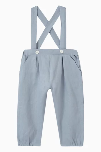 Dungarees in Linen