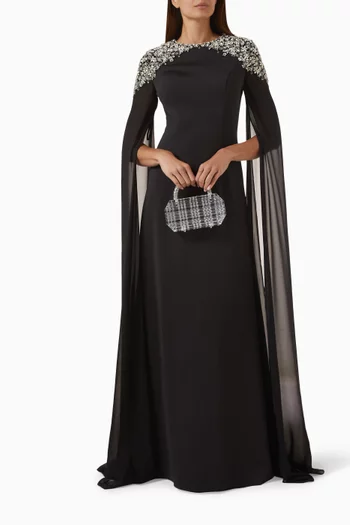 فستان سهرة مطرز