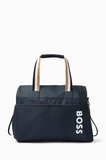 Logo-print Changing Bag in Canvas