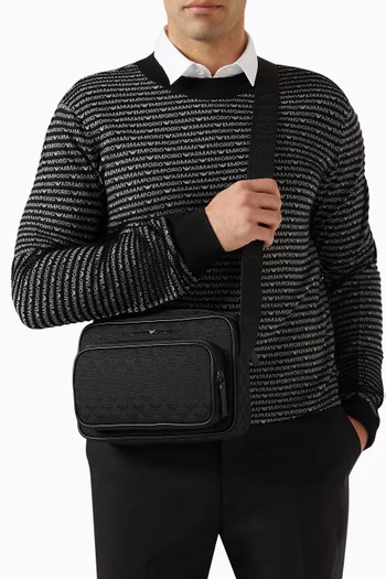 Micro Eagle Logo Crossbody Bag in Nylon