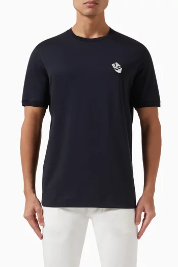 Micro EA Logo T-shirt in Cotton-jersey