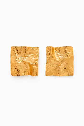 Mini Sierra Stud Earrings in 22kt Gold-plated Bronze