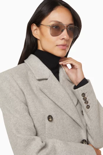 Aviator Sunglasses in Metal