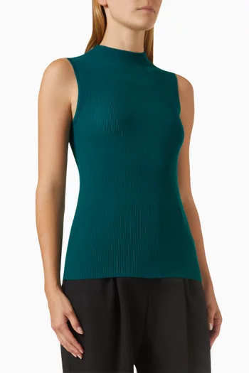 Tank Top in Ribbed-knit